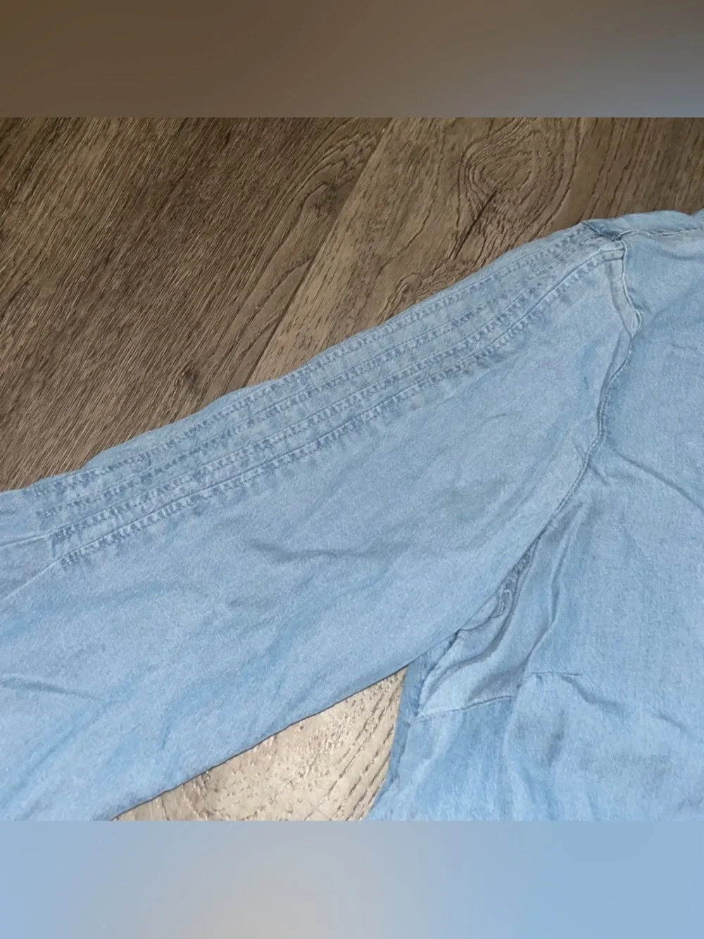 J. Jill Chambray Denim Tunic Blouse Size Small - Picture 6 of 9